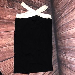 Charlotte Russ pencil skirt size small cutout